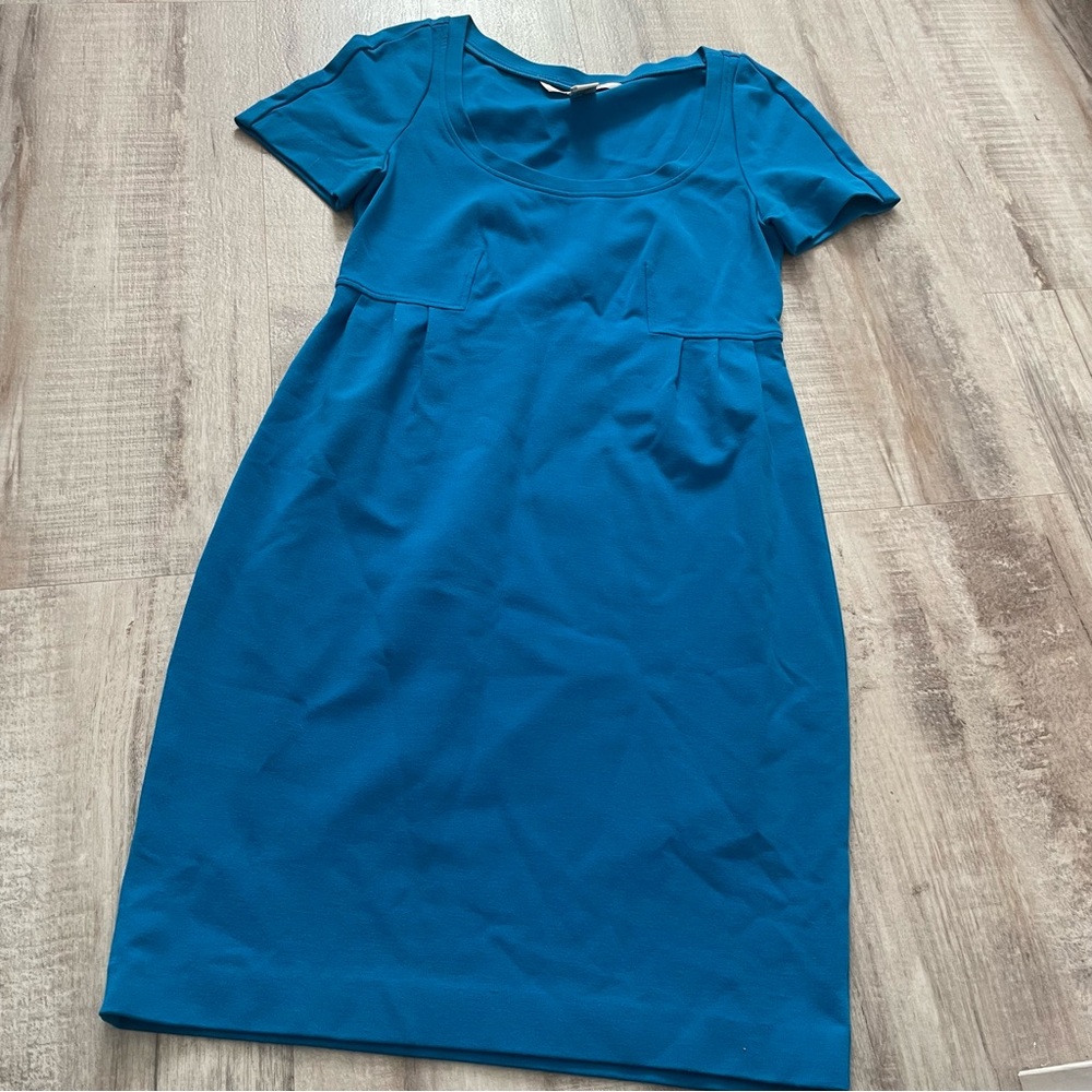 Diane Von Furstenberg Blue Short-Sleeved Dress 6